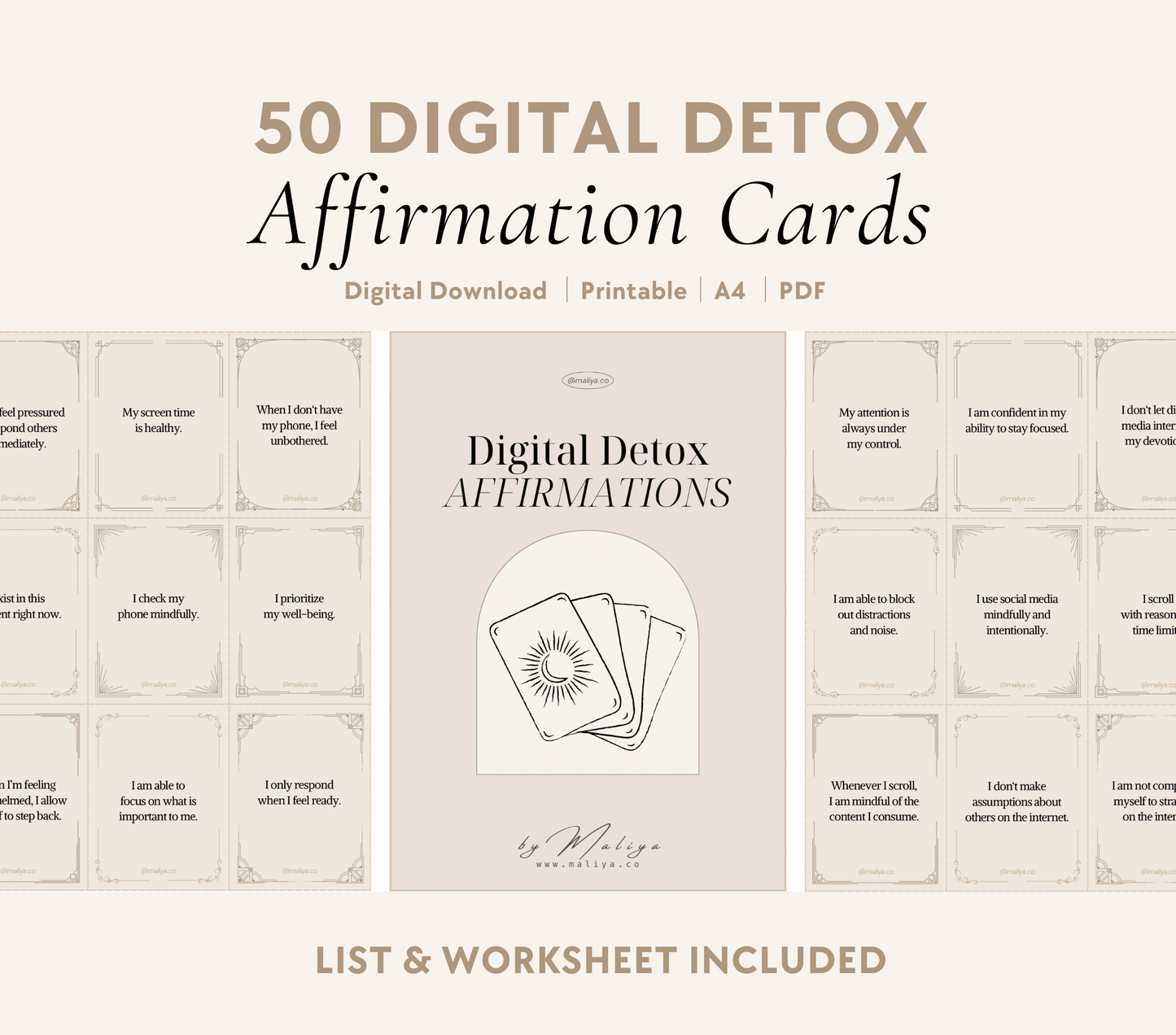 Digital Detox Affirmations