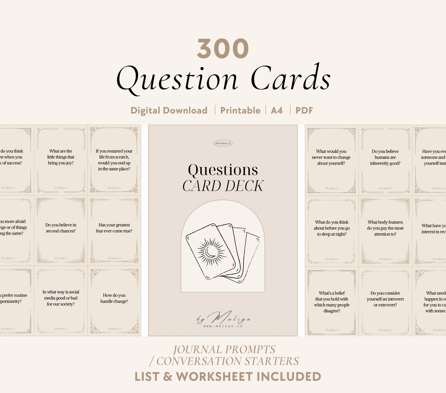 300 Question Cards