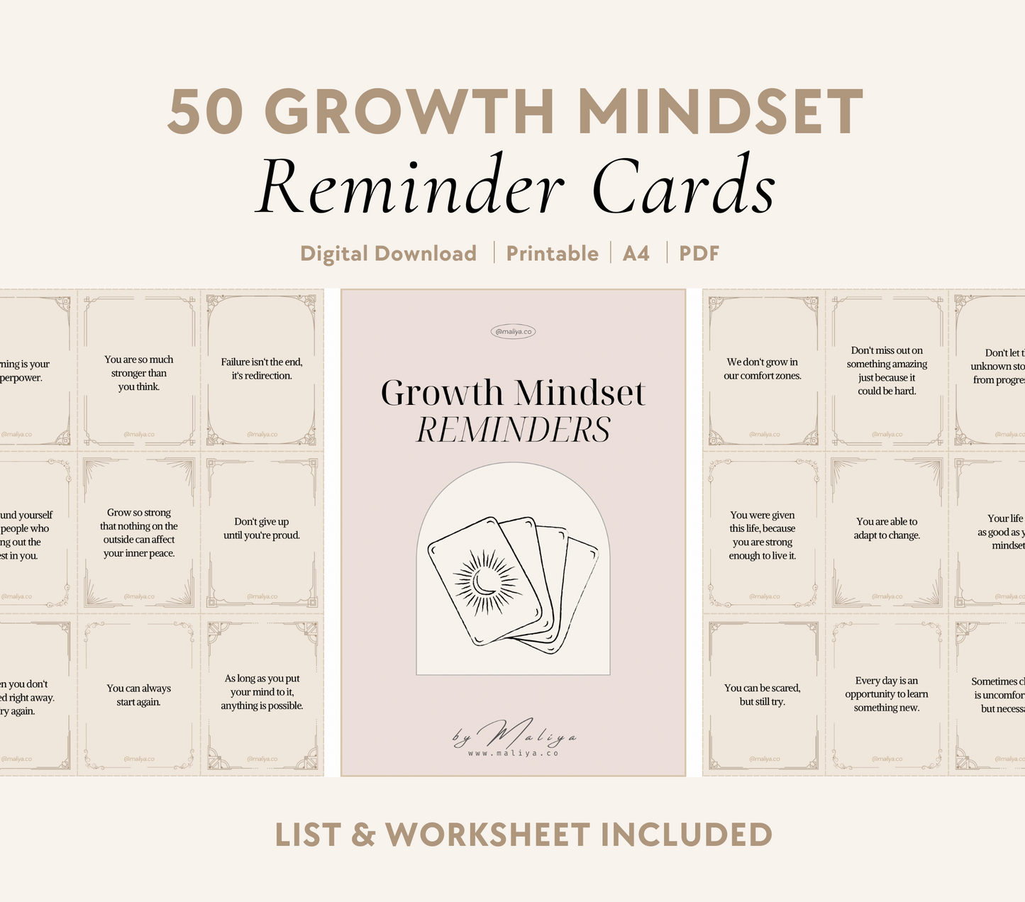 Growth Mindset Reminders