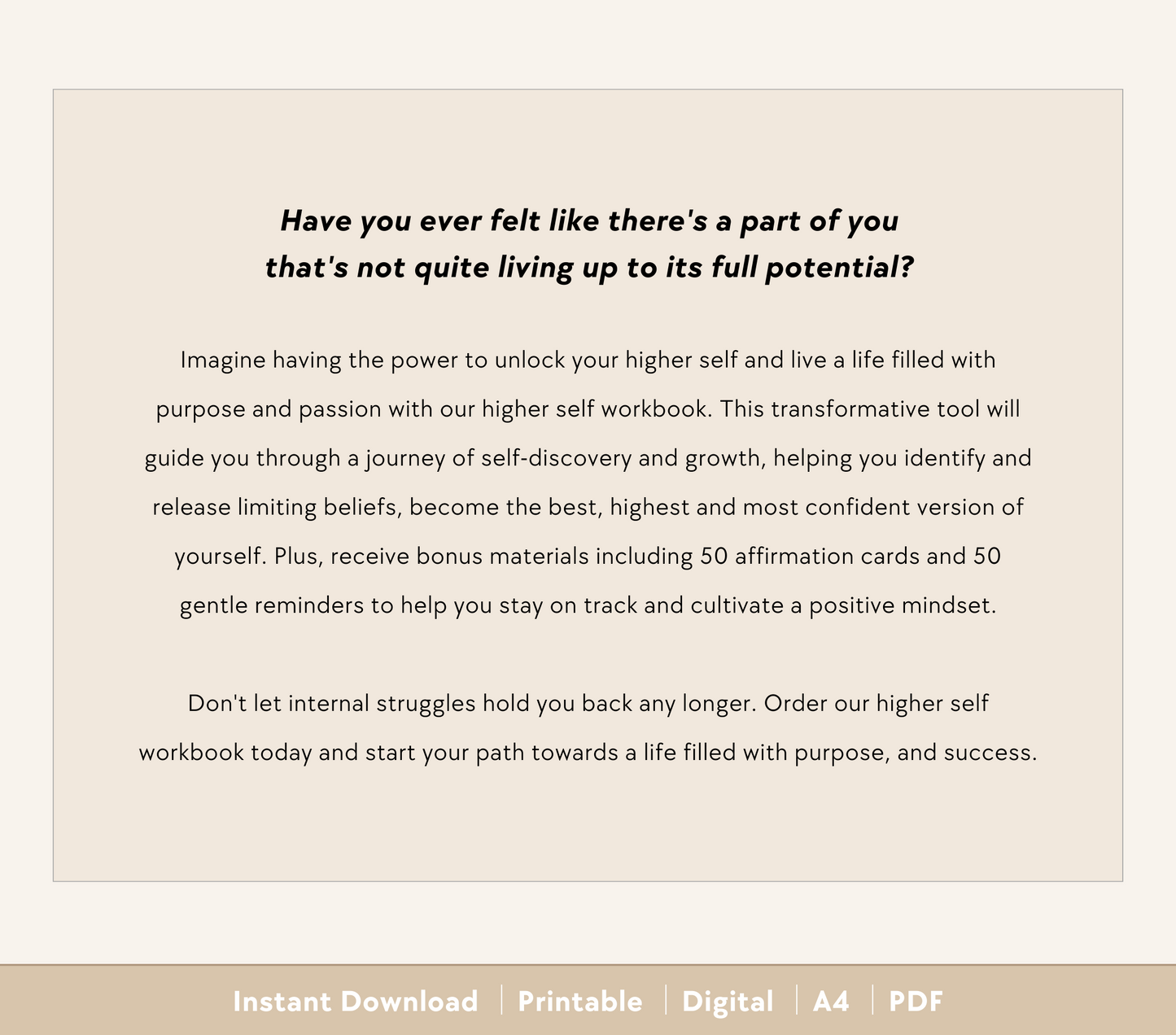Higher Self Workbook