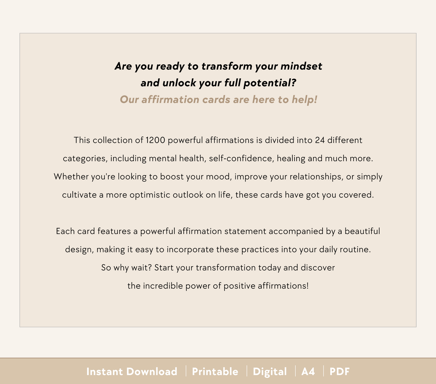 1200 Affirmations Bundle