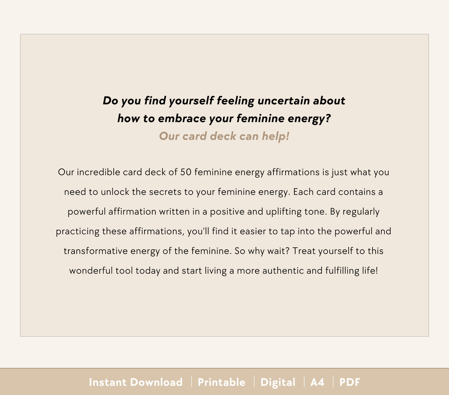 Feminine Energy Affirmations