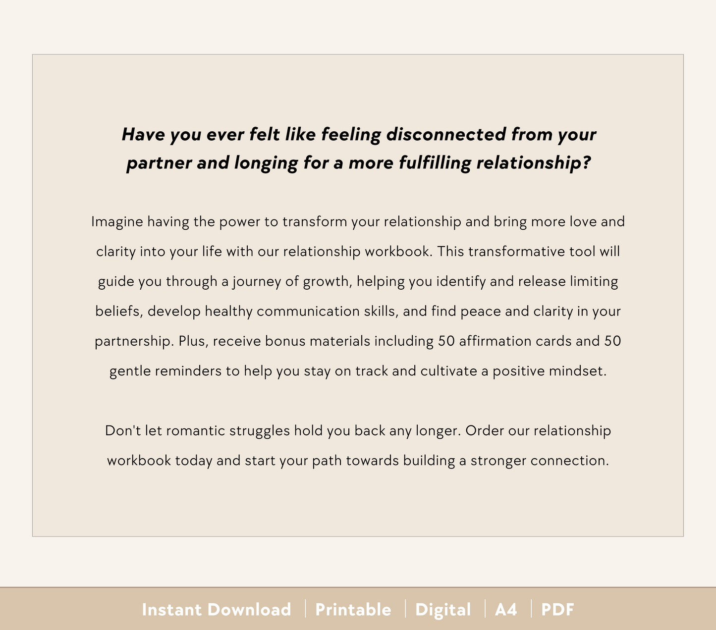 Relationship Workbook