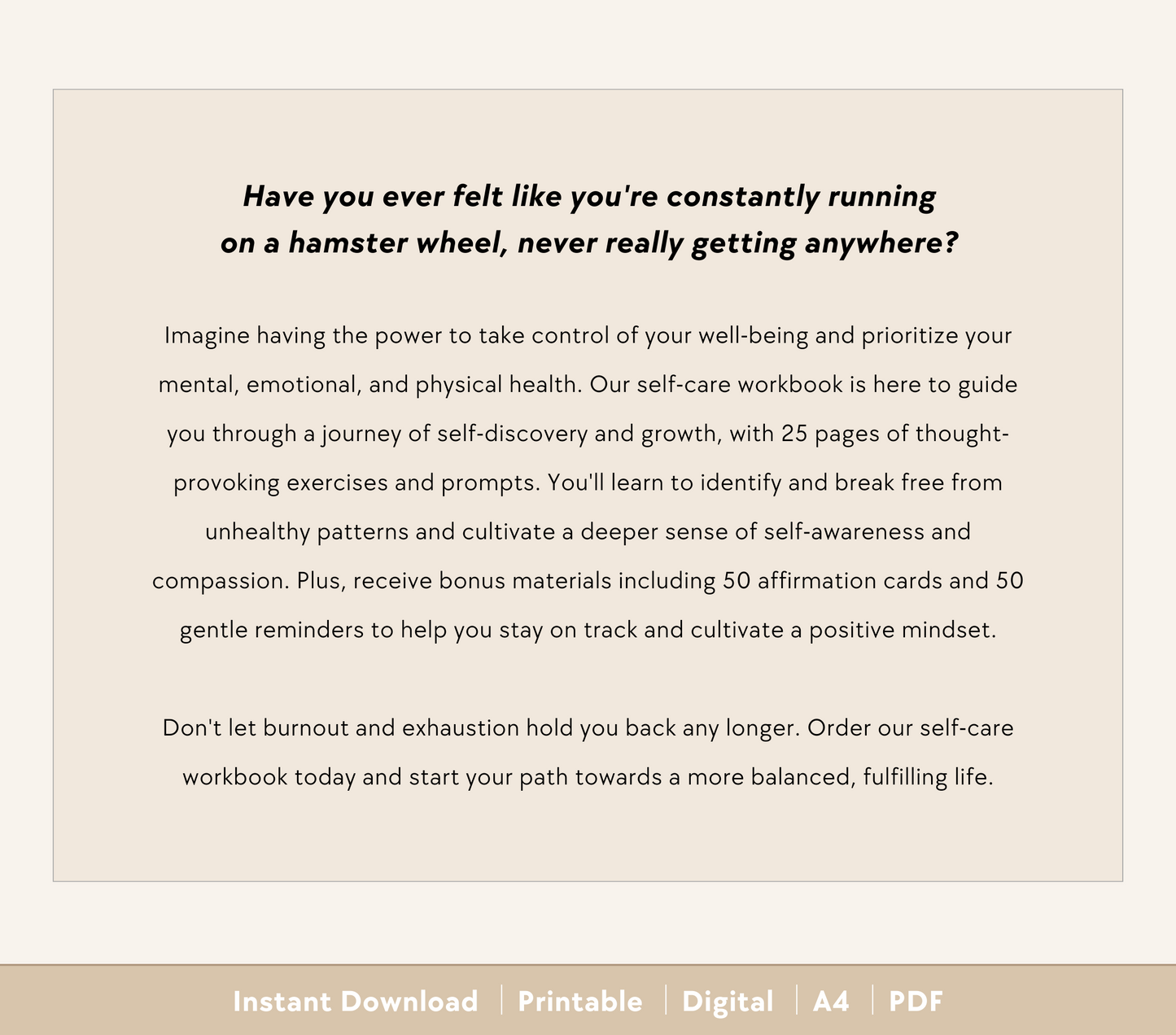 Self-Care Workbook