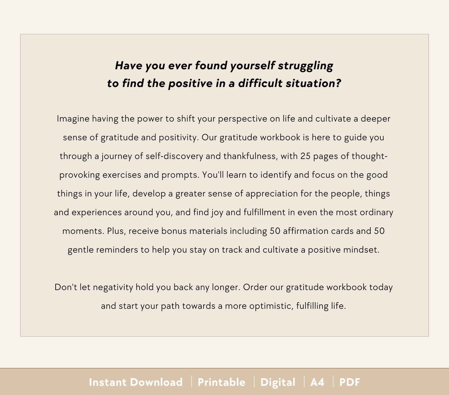 Gratitude Workbook