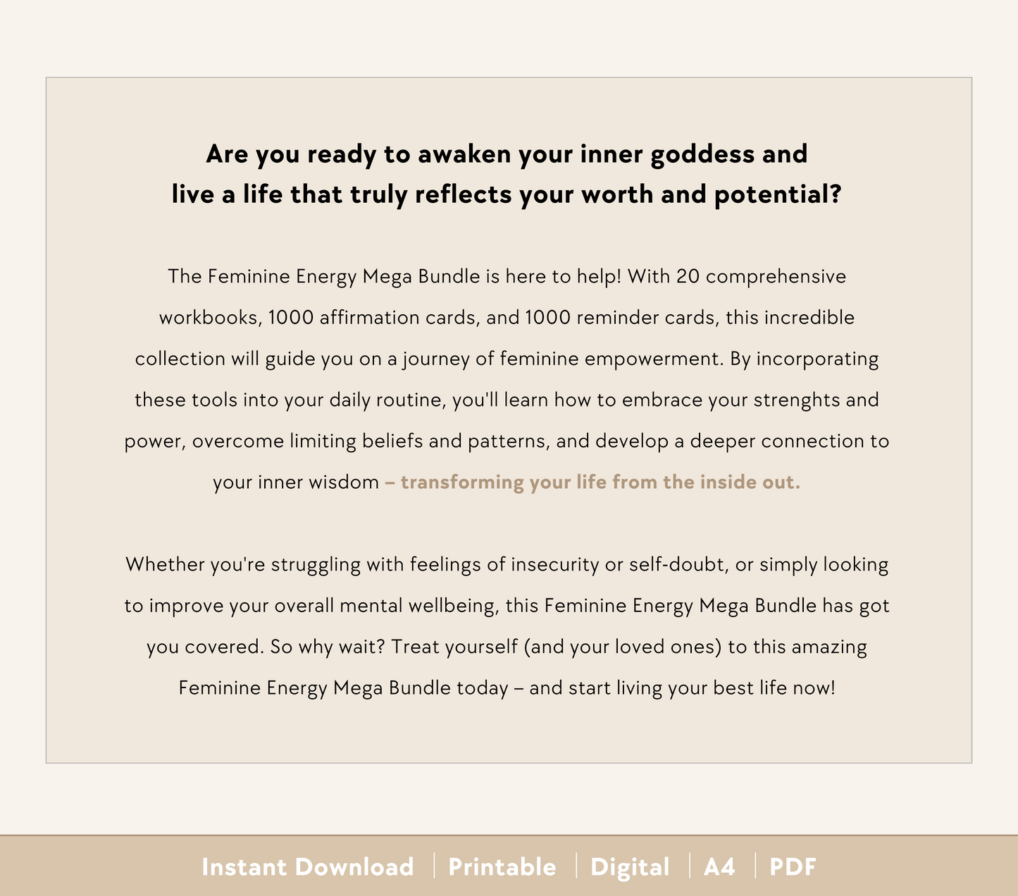 Feminine Energy Bundle