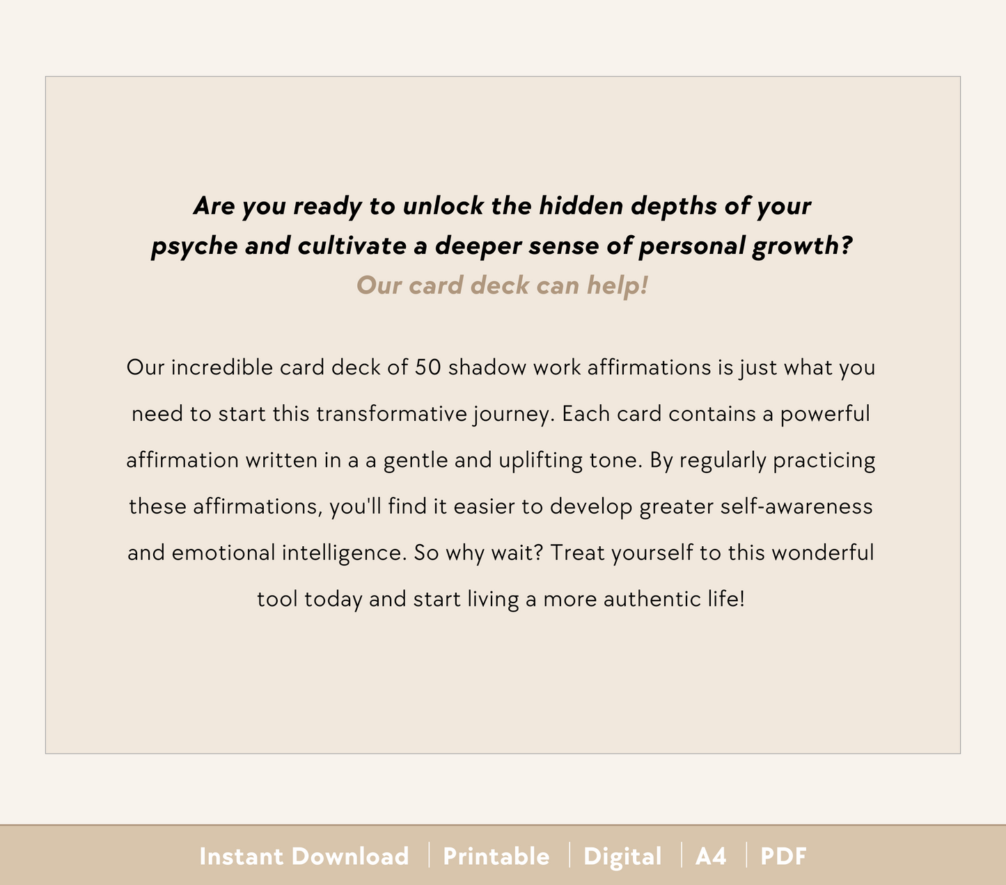 Shadow Work Affirmations