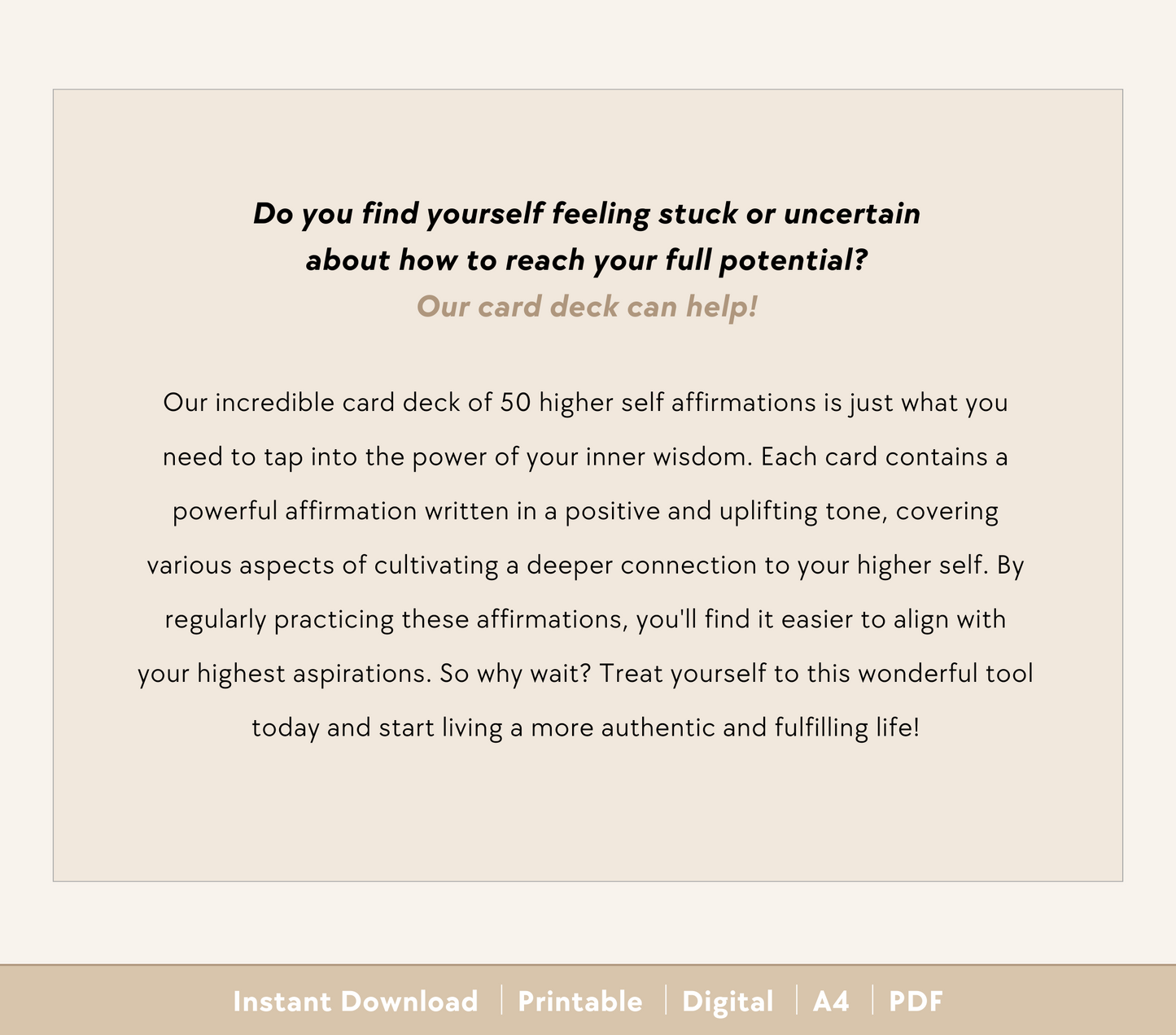 Higher Self Affirmations