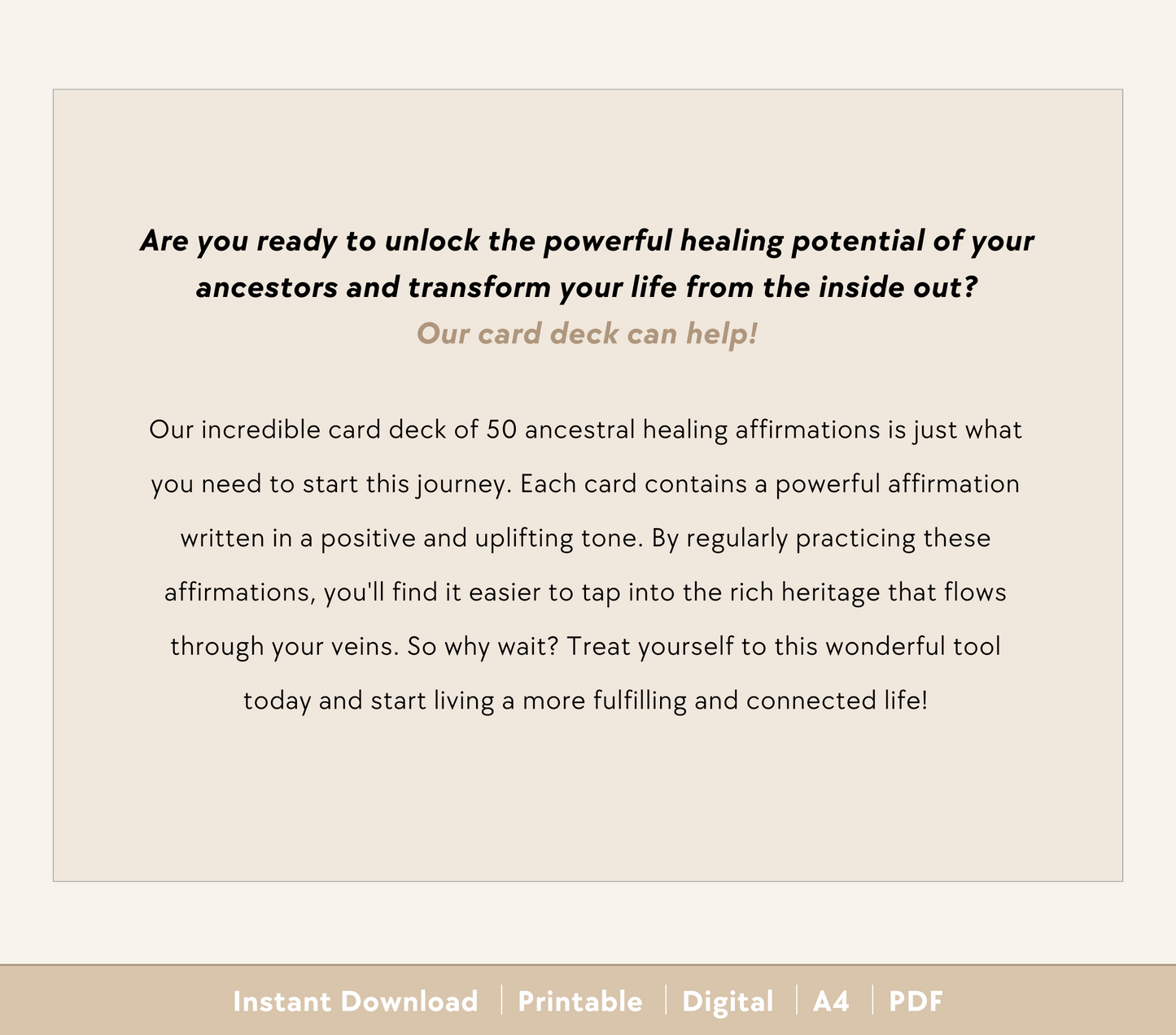 Ancestral Healing Affirmations