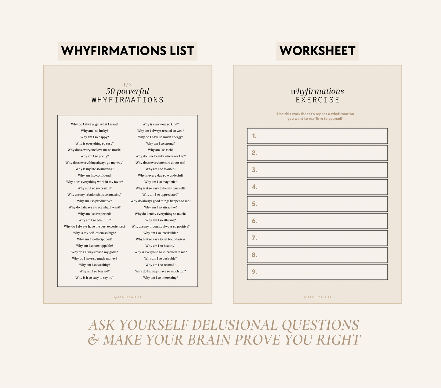 100 Whyfirmation Cards