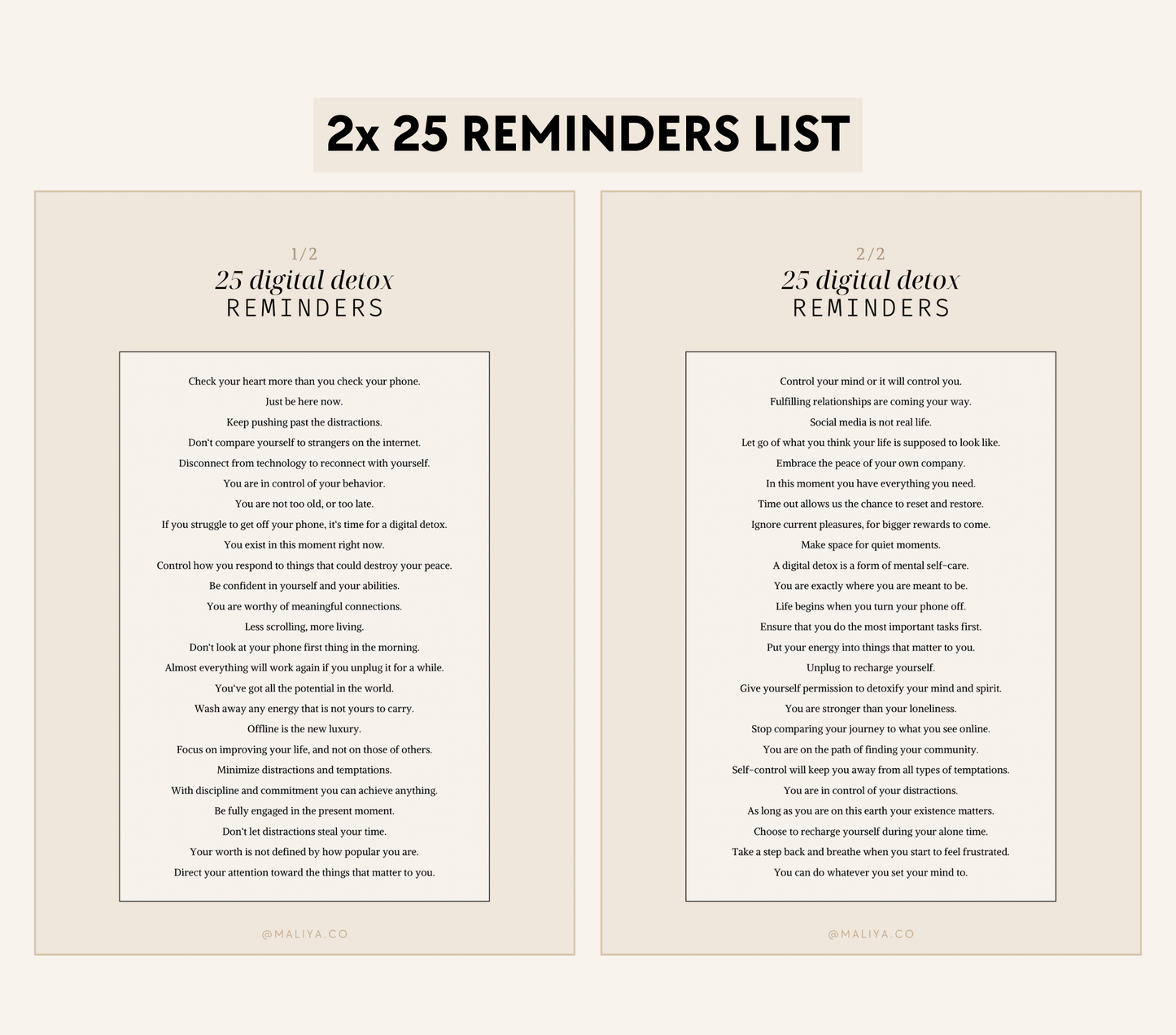 Digital Detox Reminders