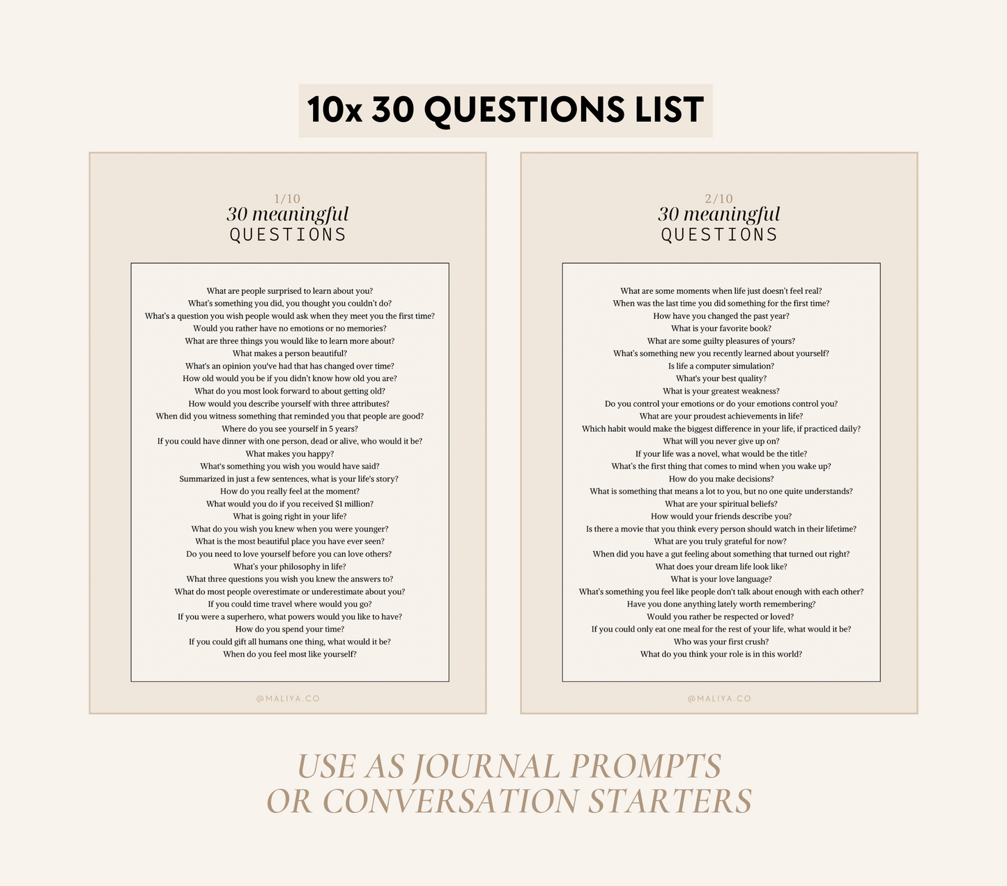 300 Question Cards