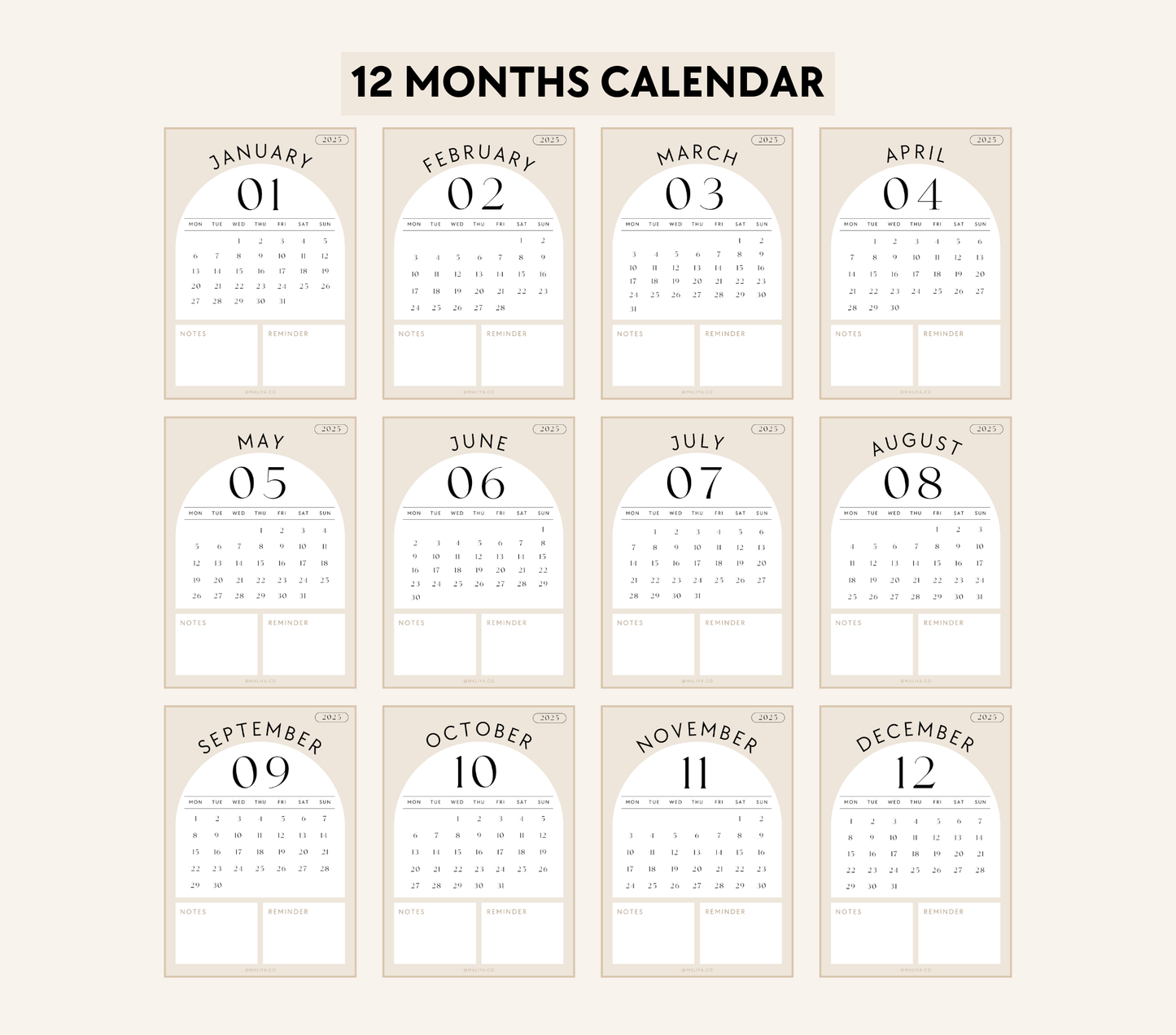 Calendar 2025