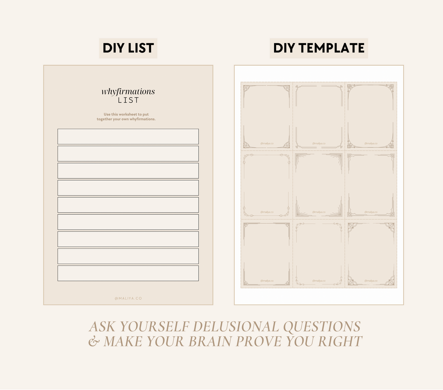 100 Whyfirmation Cards