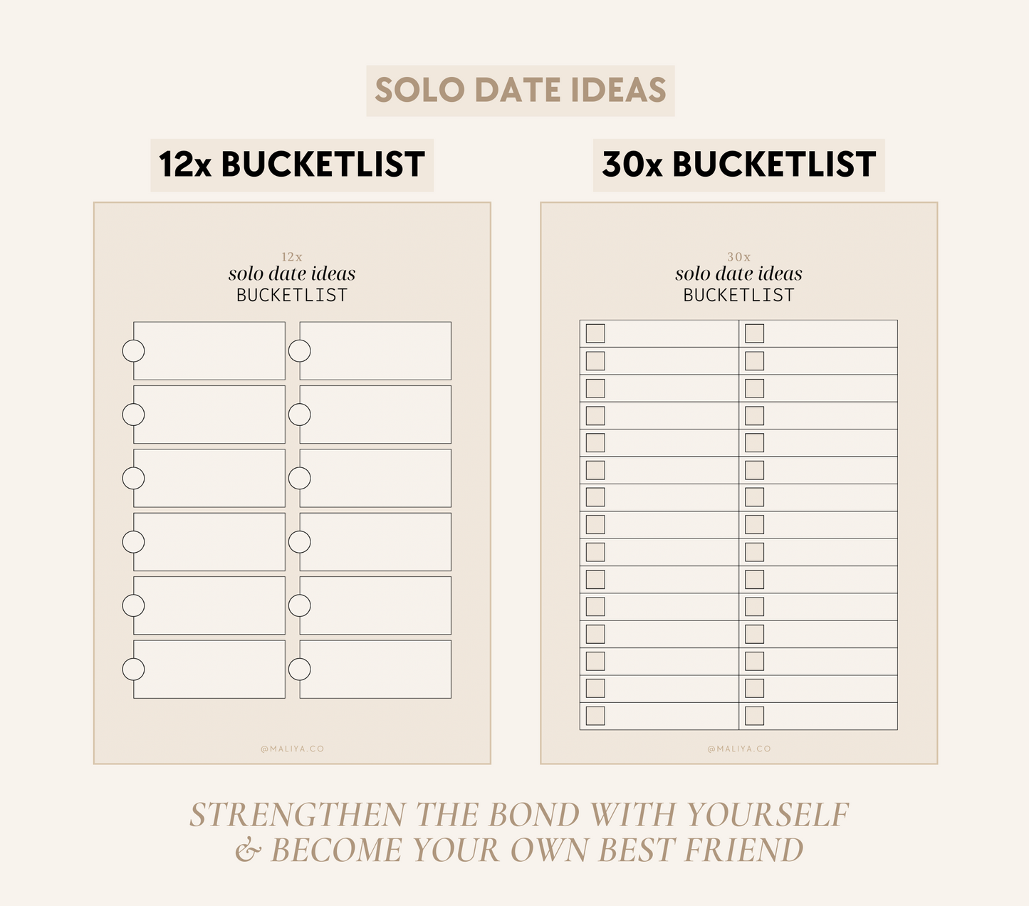 300 Solo Date Idea Cards
